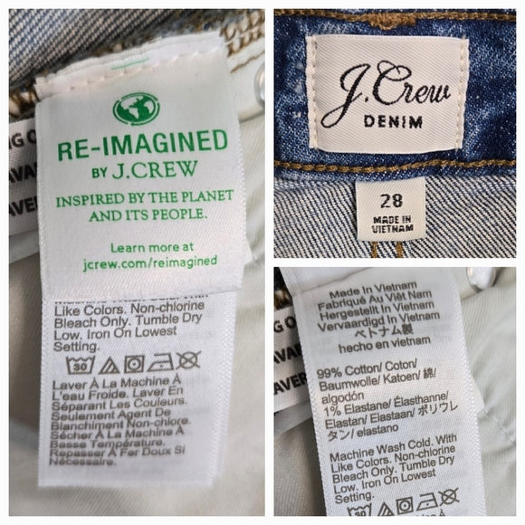 J. Crew Denim Skirt Light Wash Cotton Re-Imagined 28 - Picture 3 of 4